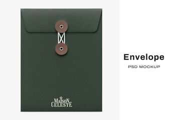 Elegant Dark Envelope Mockup PSD