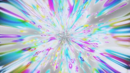 Obraz premium Gentle strokes of pink, blue, and yellow light flowing outward. Calm and artistic abstract background for meditation.