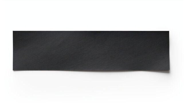 Black paper adhesive strip white background accessories simplicity.
