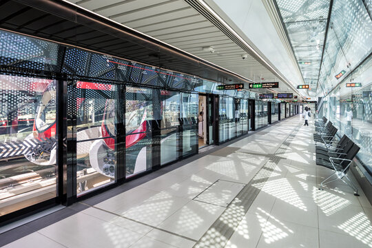 Riyadh Metro King Salman Oasis Station in Saudi Arabia