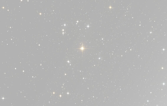 Sparkling stars in dark night sky for space exploration concept, celestial astronomy theme and cosmic stellar travel design