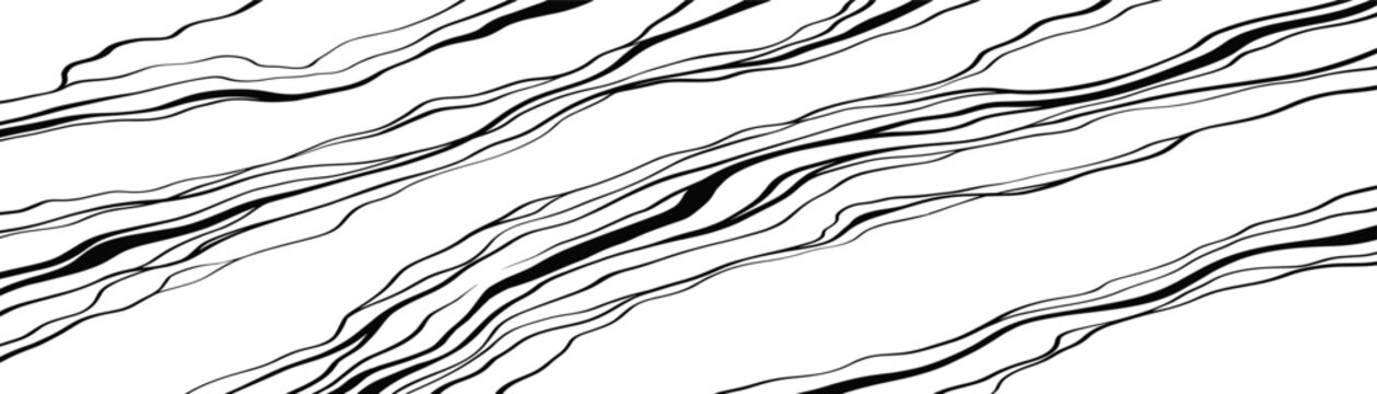 Hand drawn flowing lines pattern organic marble texture art