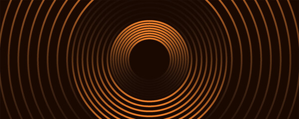3D brown lines techno abstract background layer on dark blank space with circles shapes effect for backdrop, wallpaper. Modern cincept. Vector Illustration. © Hendra