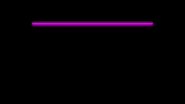 A futuristic magenta laser line sweeps horizontally across a stark black canvas, dynamically ping-ponging with a glowing digital effect, evoking advanced cybernetic display technology.