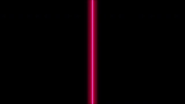 Radiant crimson scanline, a singular glowing laser beam sweeping vertically across the deep black abyss, forming a sleek 2D digital data detection motion graphic.