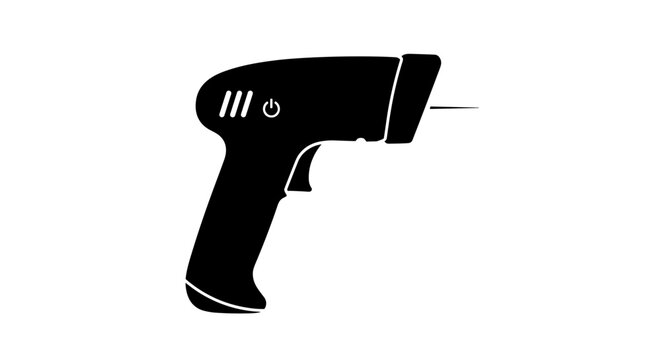 Black cordless power drill tool.