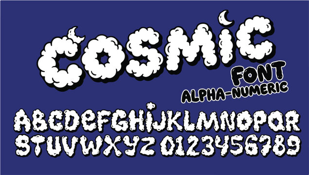 Bubble gum font design. Graffiti bubble alphabet set. Hand drawn balloon letters and numbers. Funky vector typeface