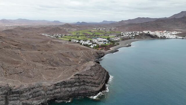 Cala de las Playitas village sur la plage &agrave; Fuerteventura aux canaries