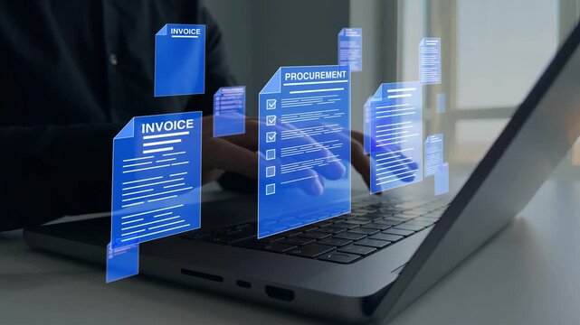 Procurement workflow documentation and efficiency in acquiring services. Includes contracts, purchase orders, bids,compliance records, helping organizations track costs.B2B purchase management.