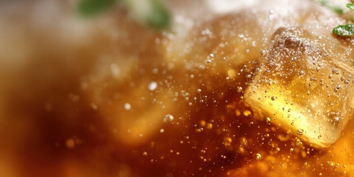 Refreshing Cold Brew Coffee with Ice Cubes