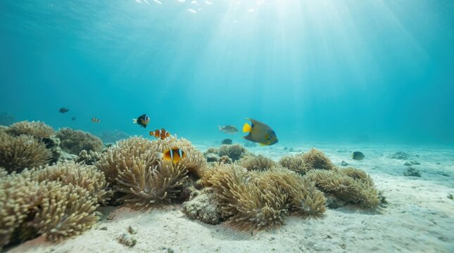 Vibrant Coral Reef Ecosystem-(Ekosistem Terumbu Karang yang Semarak)