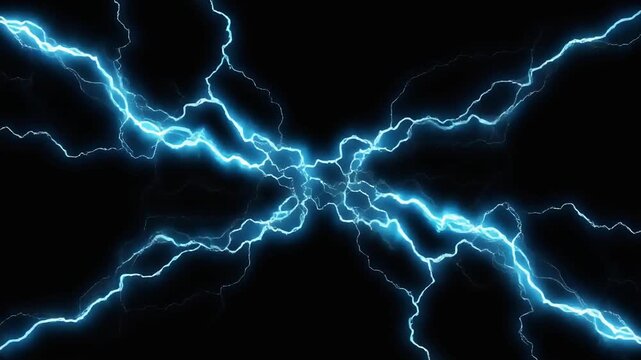 ネオンブルー電撃スパークエフェクト