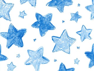 Obraz premium Blue Star Pattern for Creative Designs