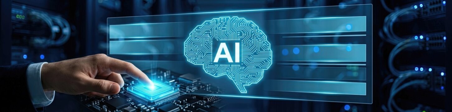 Innovative ai technology demonstration data center digital art high-tech environment close-up viewpoint future-driven concept for enhanced business solutions