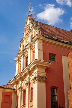 Warsaw, Poland, 20 June 2019: Old town and decorative elements in Warsaw