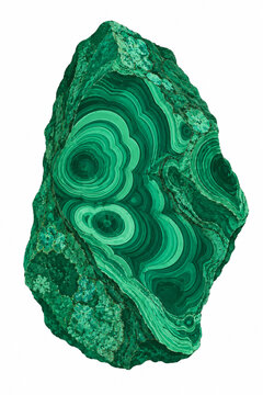 Vector illustration of malachite mineral