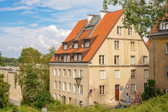 Warsaw, Poland, 20 June 2019: Old town and decorative elements in Warsaw
