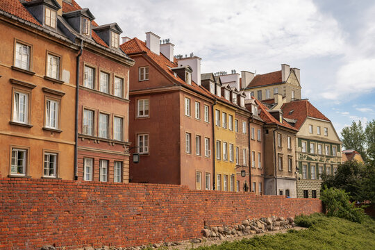 Warsaw, Poland, 20 June 2019: Old town and decorative elements in Warsaw