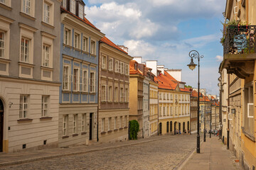 Obraz premium Warsaw, Poland, 20 June 2019: Old town and decorative elements in Warsaw