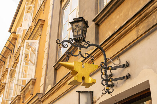 Warsaw, Poland, 20 June 2019: Old town and decorative elements in Warsaw