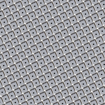 Un patr&oacute;n  de varios dados blancos para juego en un fondo transparente