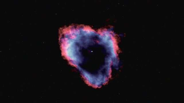 Planetary Nebulae
Animation of a colorful and intricate planetary nebula expanding in deep space. Features the glowing layers of gas and dust ejected by a dying central star. 
