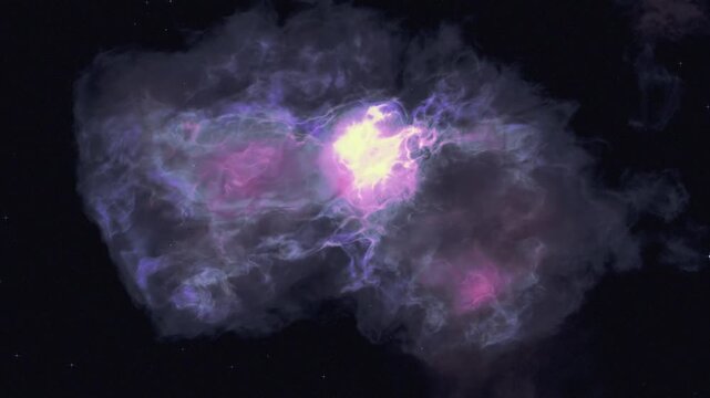 Interstellar Nebula
Animation of a massive interstellar nebula in deep space, composed of giant clouds of hydrogen and helium gas.
