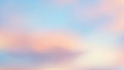 Fototapeta premium Glowing Pastel Sunrise Sky Soft Cloud Background Inspiring Hope and Aspiration Perfect for Wellness Advertising Lifestyle Brand Presentation and Premium Greeting Card Banner Designs