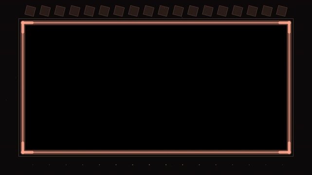 Rose gold female business animated video frame overlay with soft geometric patterns