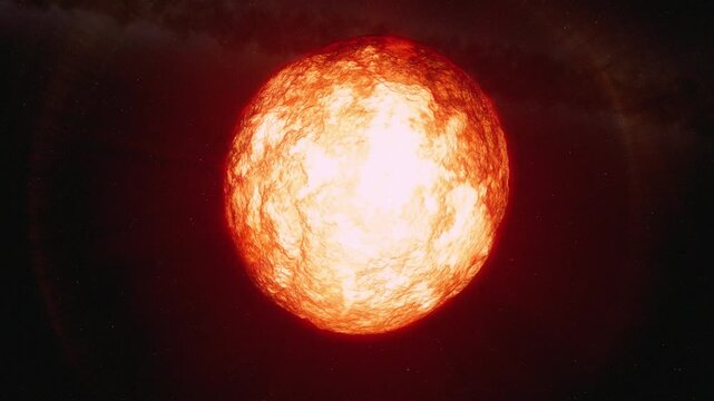 Red Dwarf Star
Animation of a red dwarf star glowing in deep space. Features the small, cool, and dim stellar body with its characteristic reddish hue and active surface details. Animation based in NA