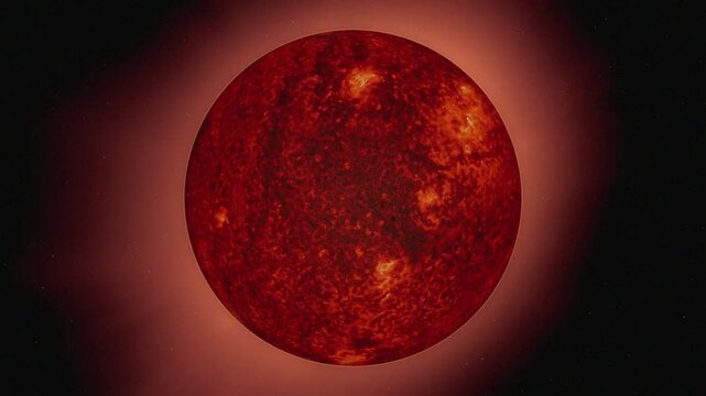 Red Dwarf Star
Animation of a red dwarf star glowing in deep space. Features the small, cool, and dim stellar body with its characteristic reddish hue and active surface details. Animation based in NA