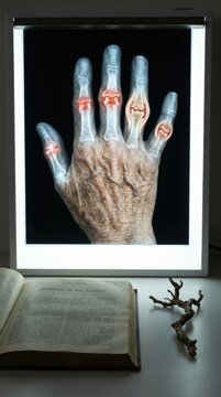 Skeletal appendage ailment: osteoarthritis distress, arthrosis lesion, aged digit, rheumatic malady, bone decay, finger ache, elder discomfort, cartilaginous wear.