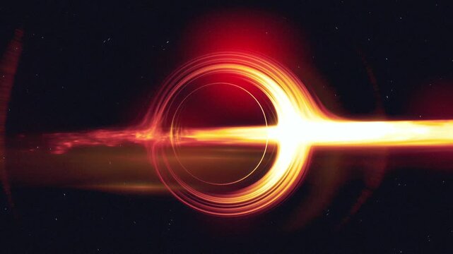 Supermassive Black Hole
Animation of a supermassive black hole in space. Features the glowing accretion disk, gravitational lensing, and intense gravity well. 3D-Animation.