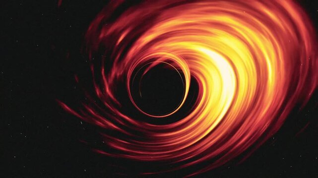 Supermassive Black Hole
Animation of a supermassive black hole in space. Features the glowing accretion disk, gravitational lensing, and intense gravity well. 3D-Animation.