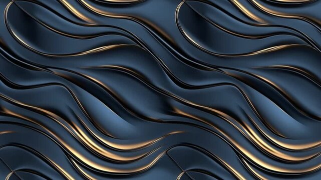 Dynamic liquid wave pattern