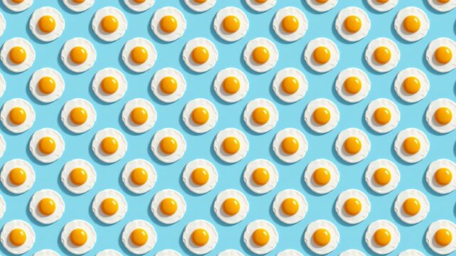 Repeating egg pattern background