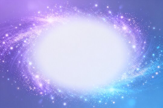 Cosmic galaxy with starry swirl