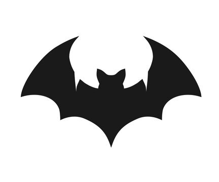 Bat icon. Flying Bat illustration on transparent background. 



