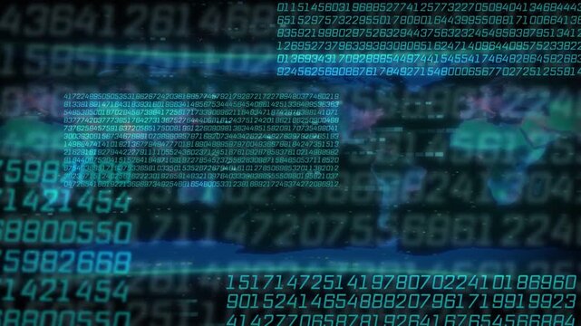 Matrix appearing, teal or cyan panels sliding and brightening, reorganizing over faint world map HUD