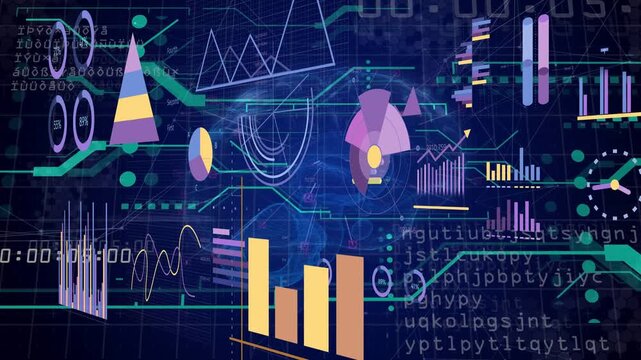 On data refresh animated HUD updating charts, rotating grid and scanning nodes showing live data