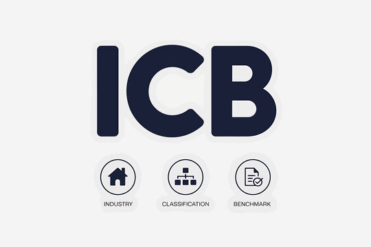 Modern ICB Logo With Industry Classification Benchmark Icons Below