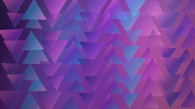 Abstract Geometric Triangles Background in Pink and Blue Gradient