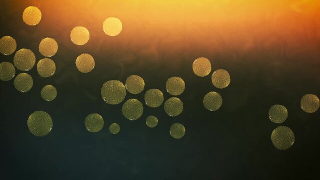 Micrococcus luteus Pathogen Medical Simulation in Microscopic Setting