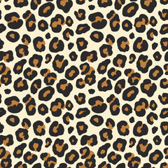 Leopard spots pattern design element. © jihana