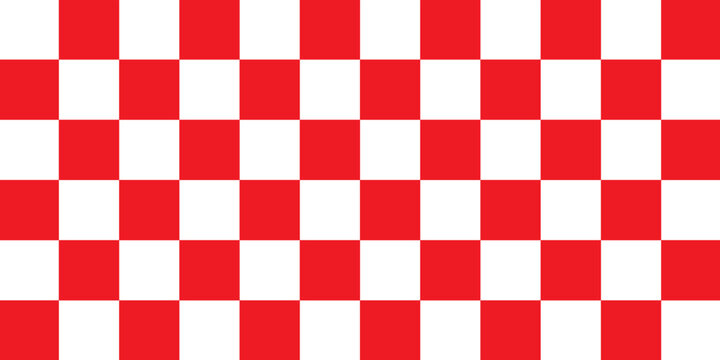 Red white tablecloth pattern lines. Gingham seamless pattern. Christmas backgroound. Strokes texture for textile shirt plaid, tablecloth, cloth, blanket, paper, makeup. Checkered print.