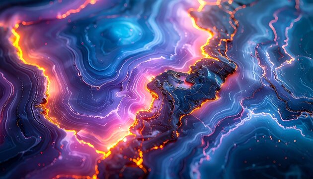 Vibrant abstract colorful glowing lights.