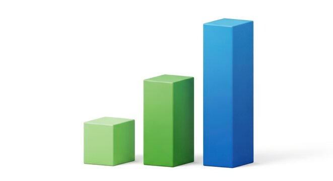 Ascending gradient blocks showing proportional growth