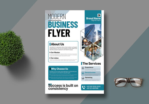 Creative Business Flyer Design Template Layout