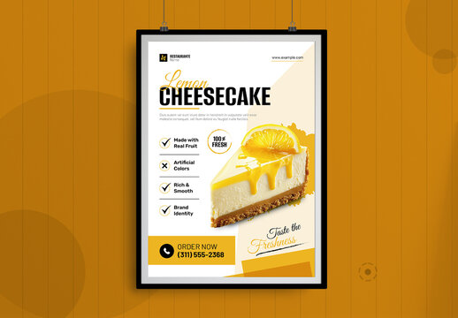Minimal Food Poster Template