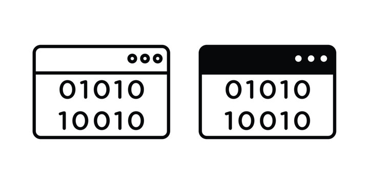 Binary code icon